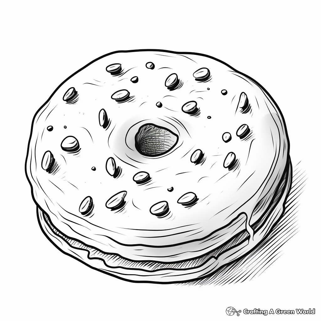 Realistic Baked Cookie Coloring Pages 1