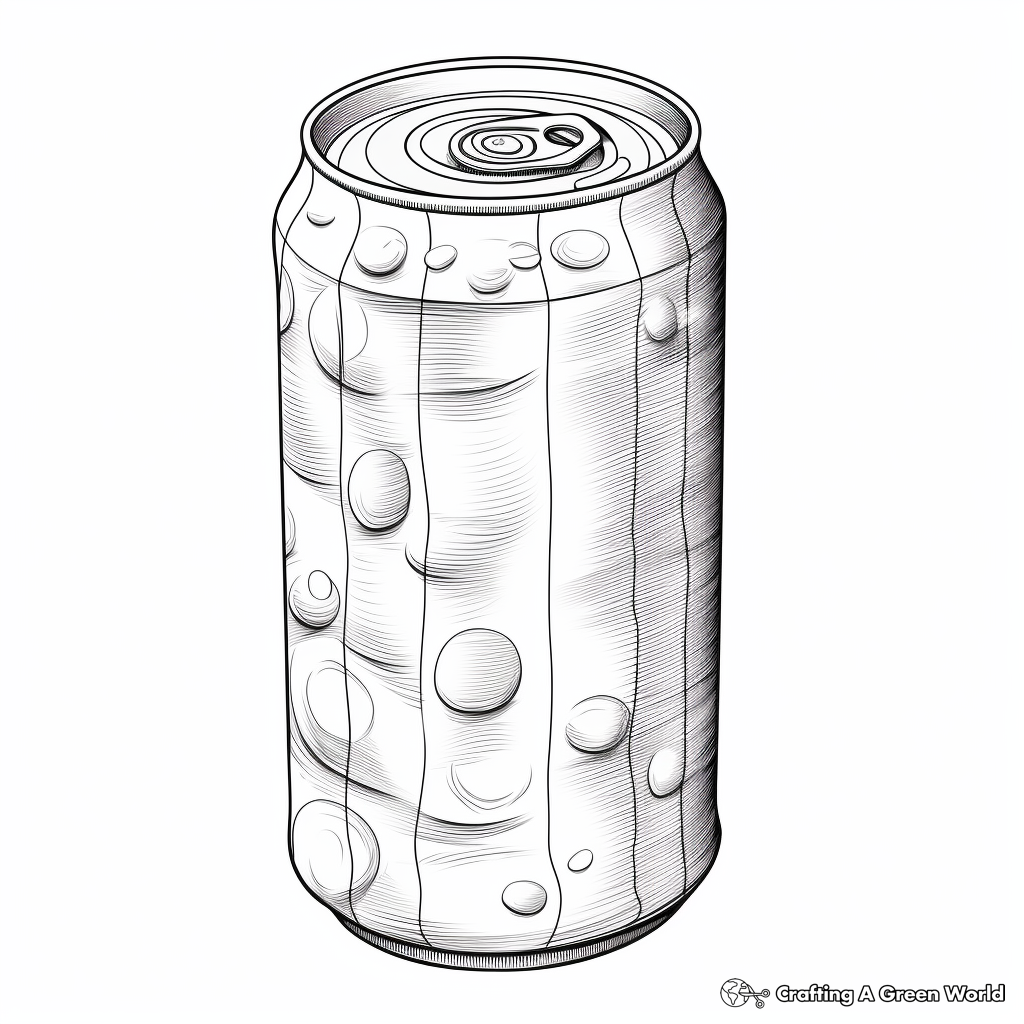 Realistic Beer Can Coloring Pages for Adults 1