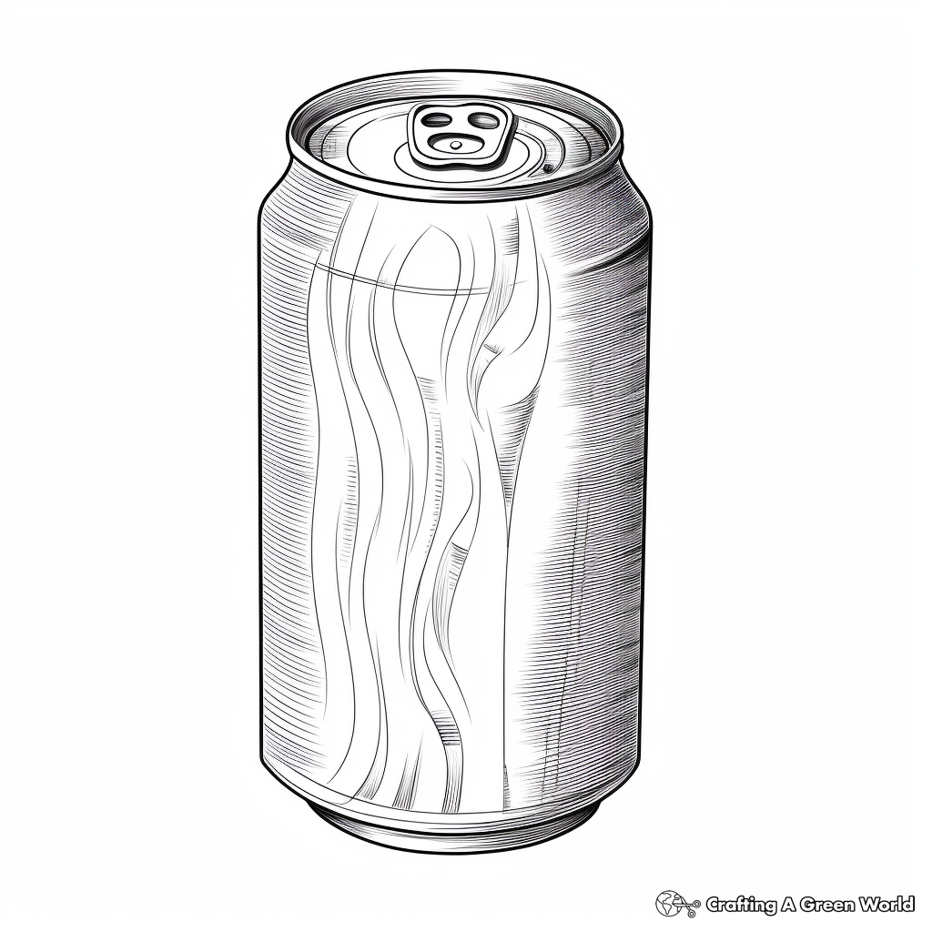 Realistic Beer Can Coloring Pages for Adults 4