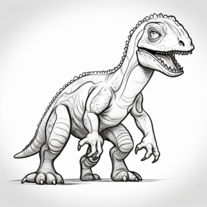 Realistic Ceratosaurus Coloring Pages 1