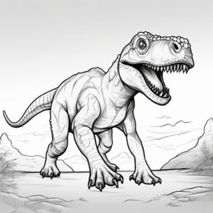 Realistic Ceratosaurus Coloring Pages 2
