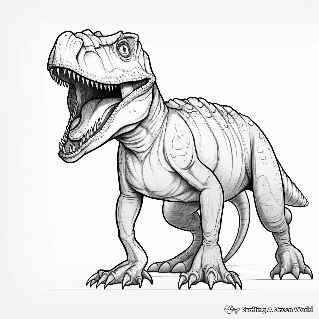 Realistic Ceratosaurus Coloring Pages 3
