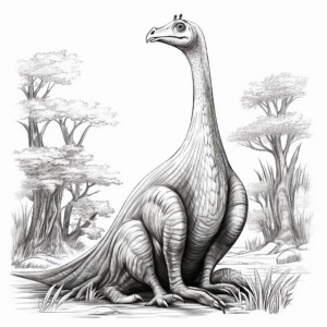 Realistic Corythosaurus Coloring Pages 2