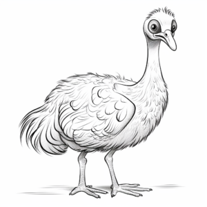 Realistic Dodo Bird Coloring Sheets for Nature Lovers 3