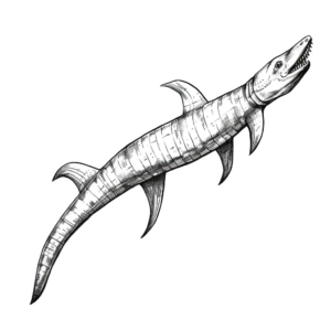 Realistic Kronosaurus Coloring Pages for Advanced Artists 1