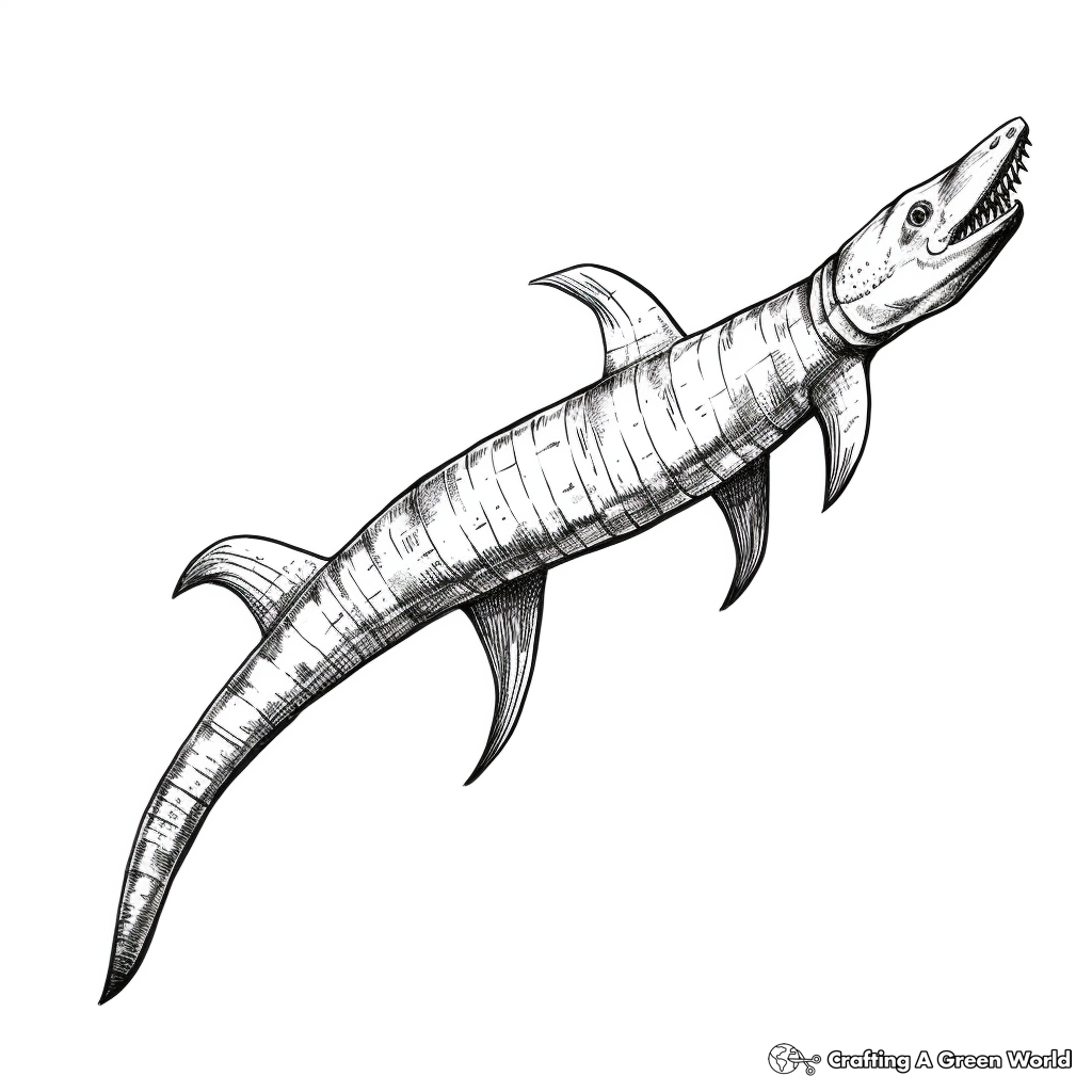 Realistic Kronosaurus Coloring Pages for Advanced Artists 1