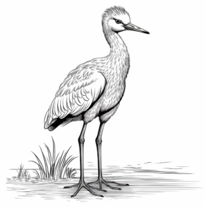 Realistic Little Blue Heron Coloring Sheets 1