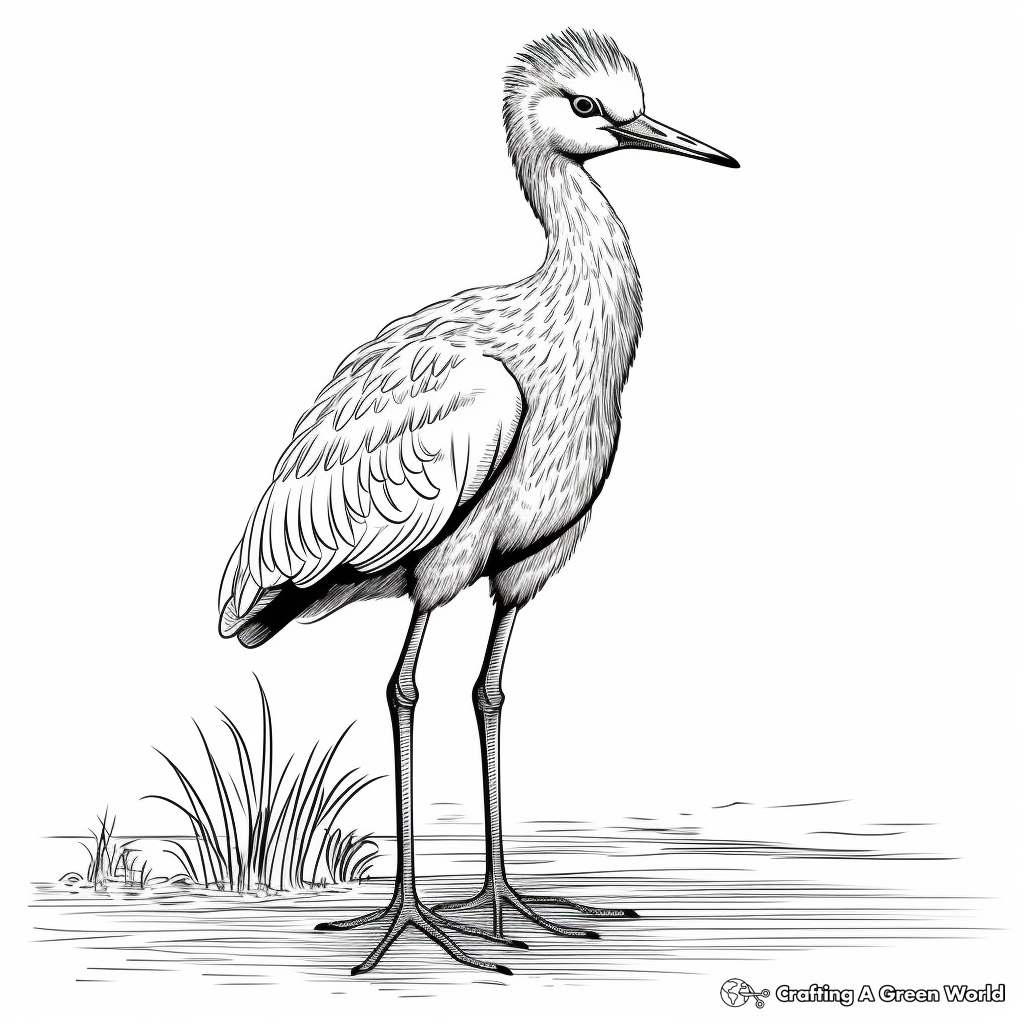 Realistic Little Blue Heron Coloring Sheets 1