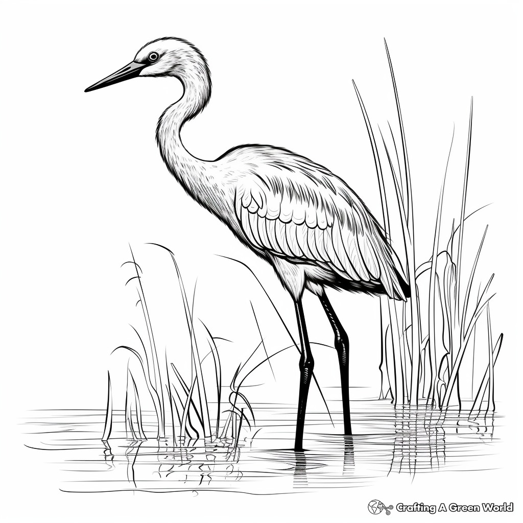 Realistic Little Blue Heron Coloring Sheets 2