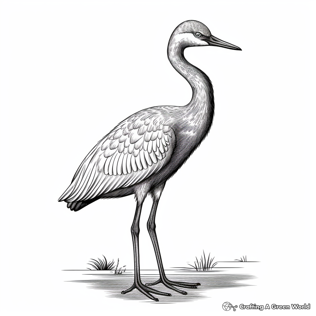 Realistic Little Blue Heron Coloring Sheets 3