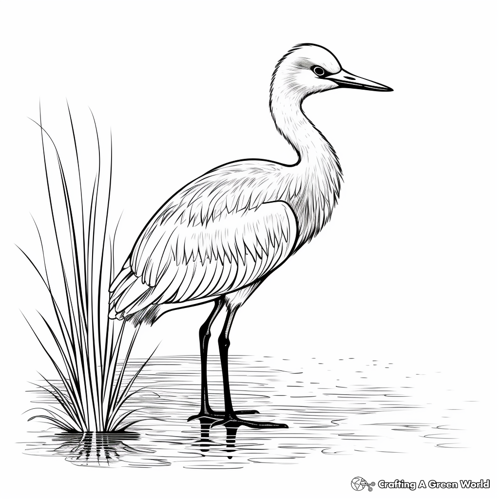 Realistic Little Blue Heron Coloring Sheets 4