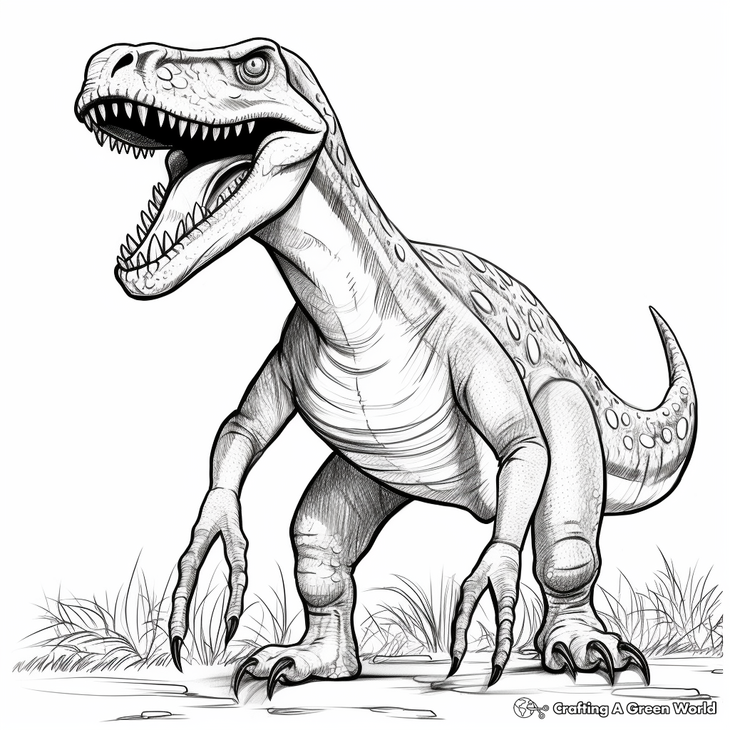 Realistic Megalosaurus Coloring Pages 2
