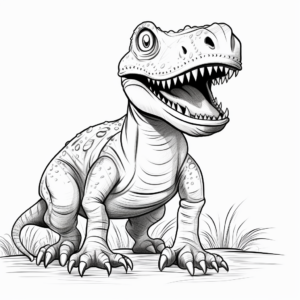 Realistic Megalosaurus Coloring Pages 4