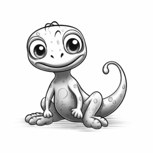 Realistic Northern Slimy Salamander Coloring Pages 1