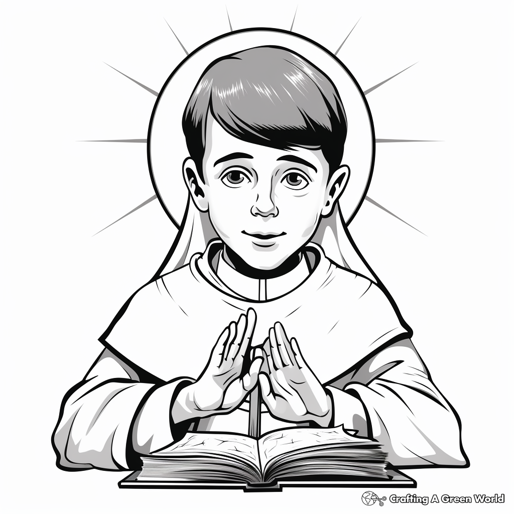 Realistic Priest on Ash Wednesday Coloring Sheets 1