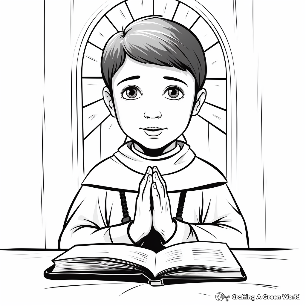 Realistic Priest on Ash Wednesday Coloring Sheets 2