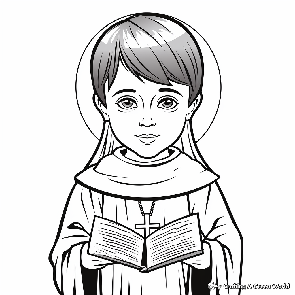 Realistic Priest on Ash Wednesday Coloring Sheets 3