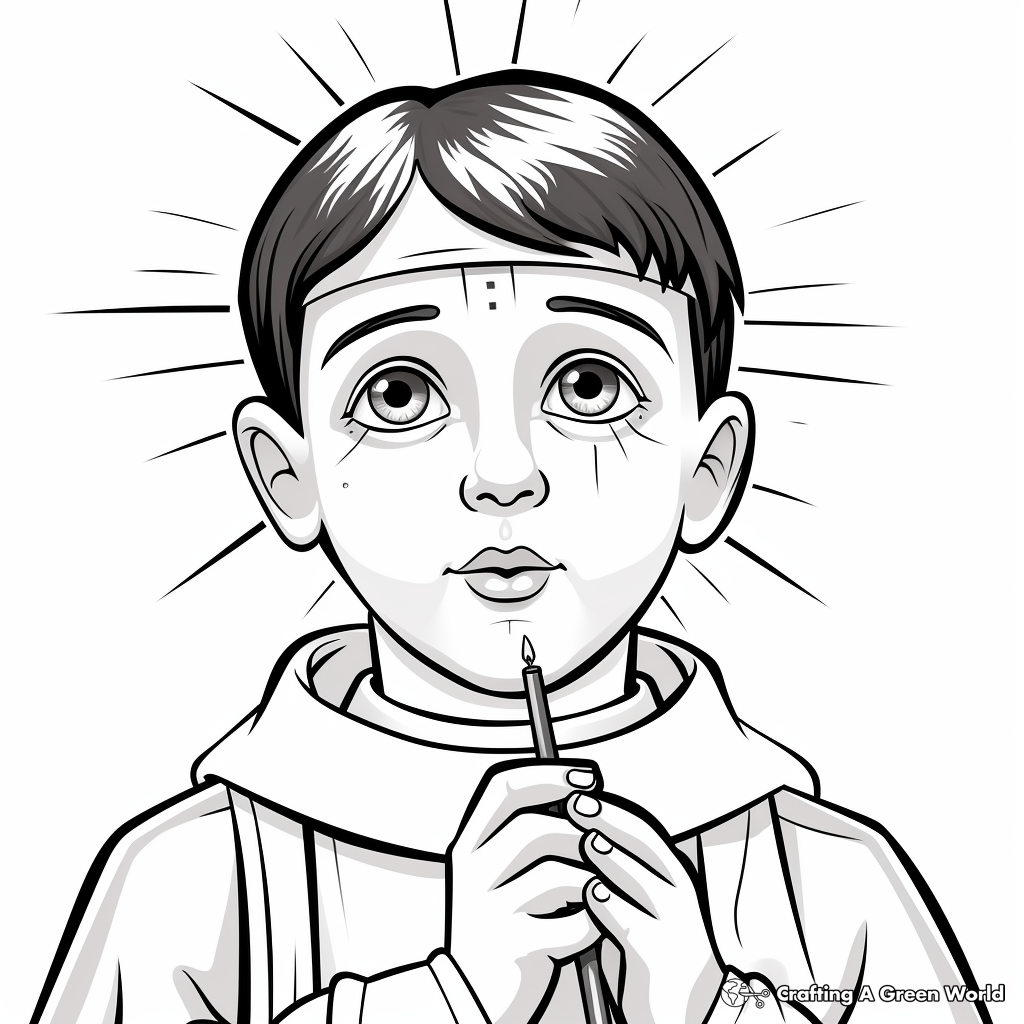 Realistic Priest on Ash Wednesday Coloring Sheets 4