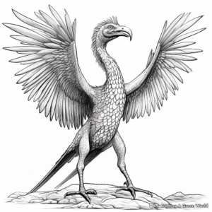 Realistic Pyroraptor Coloring Pages 3