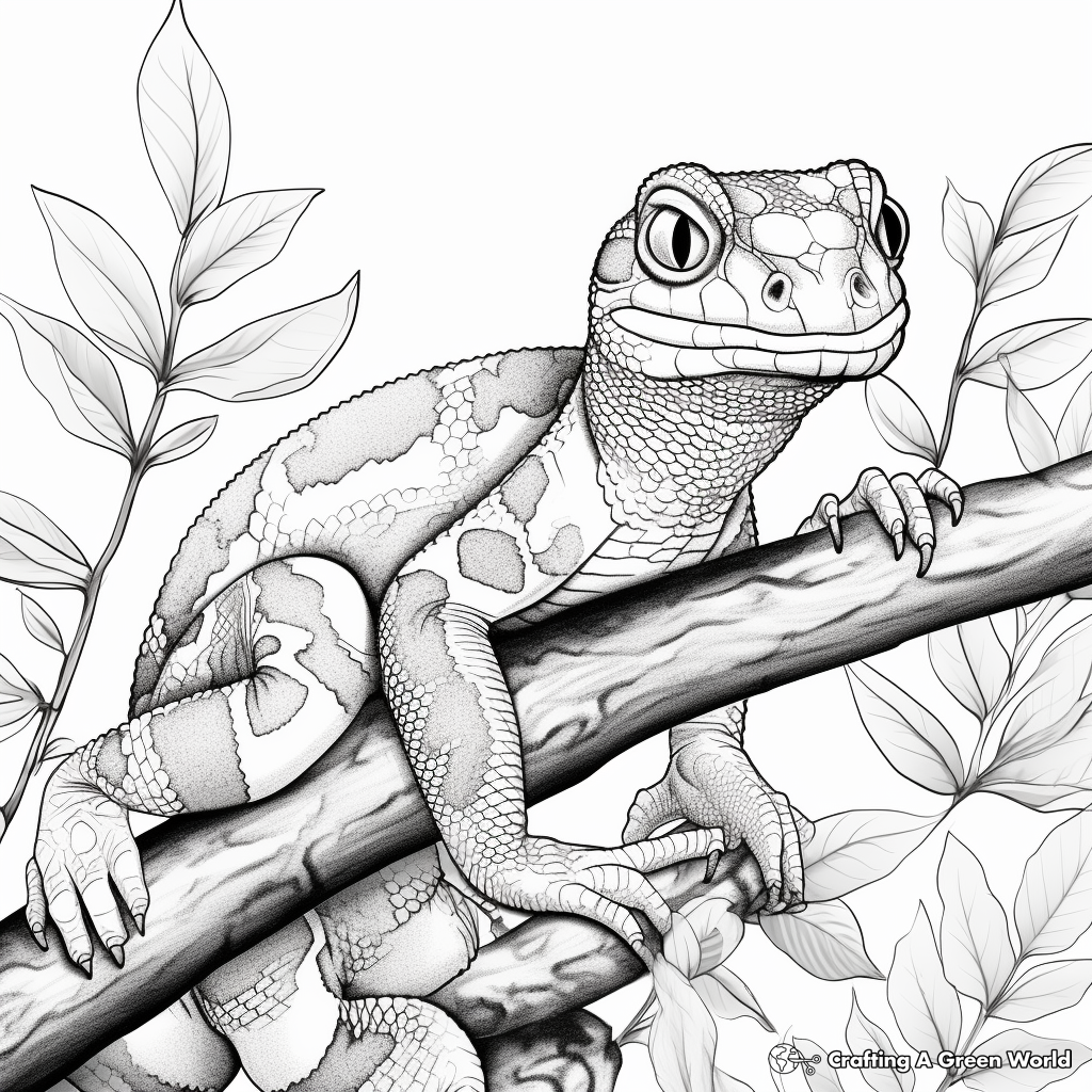 Realistic Reptile Coloring Sheets 1