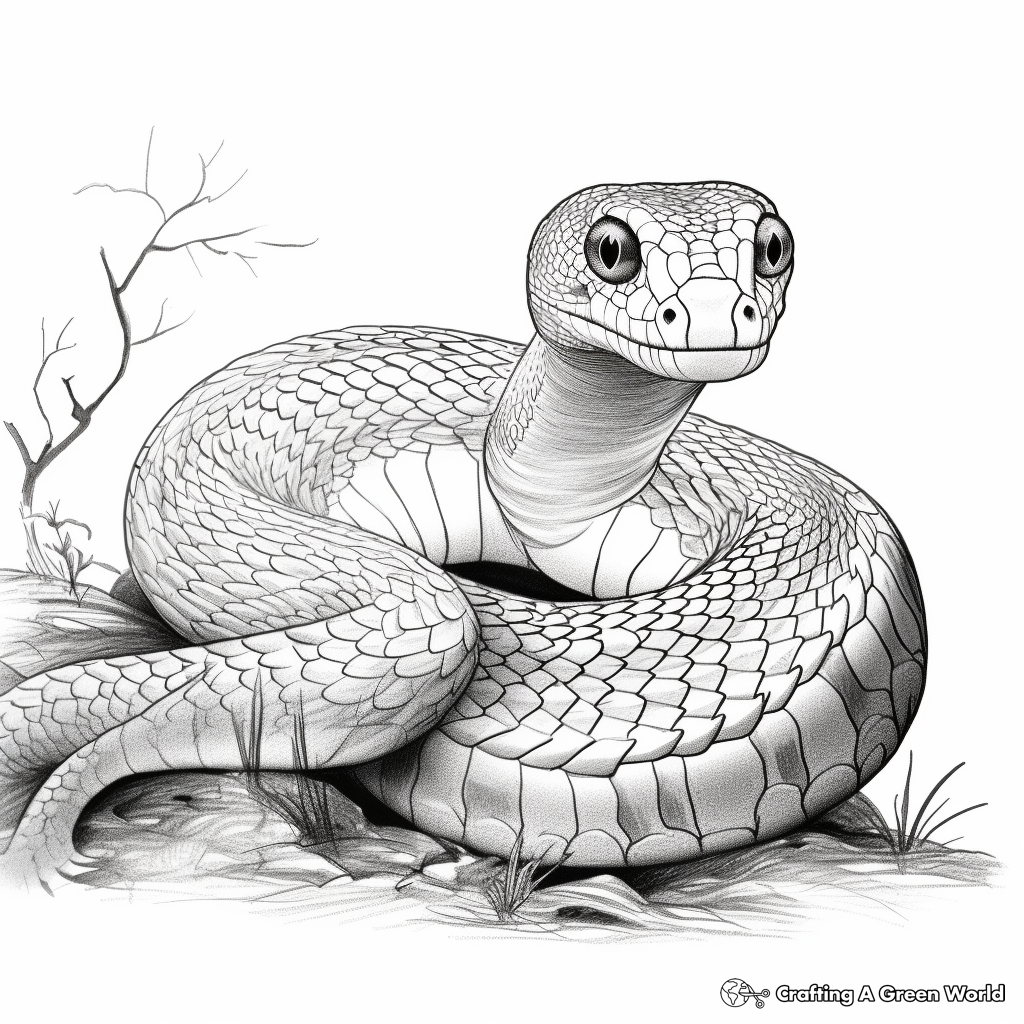 Realistic Reptile Coloring Sheets 4