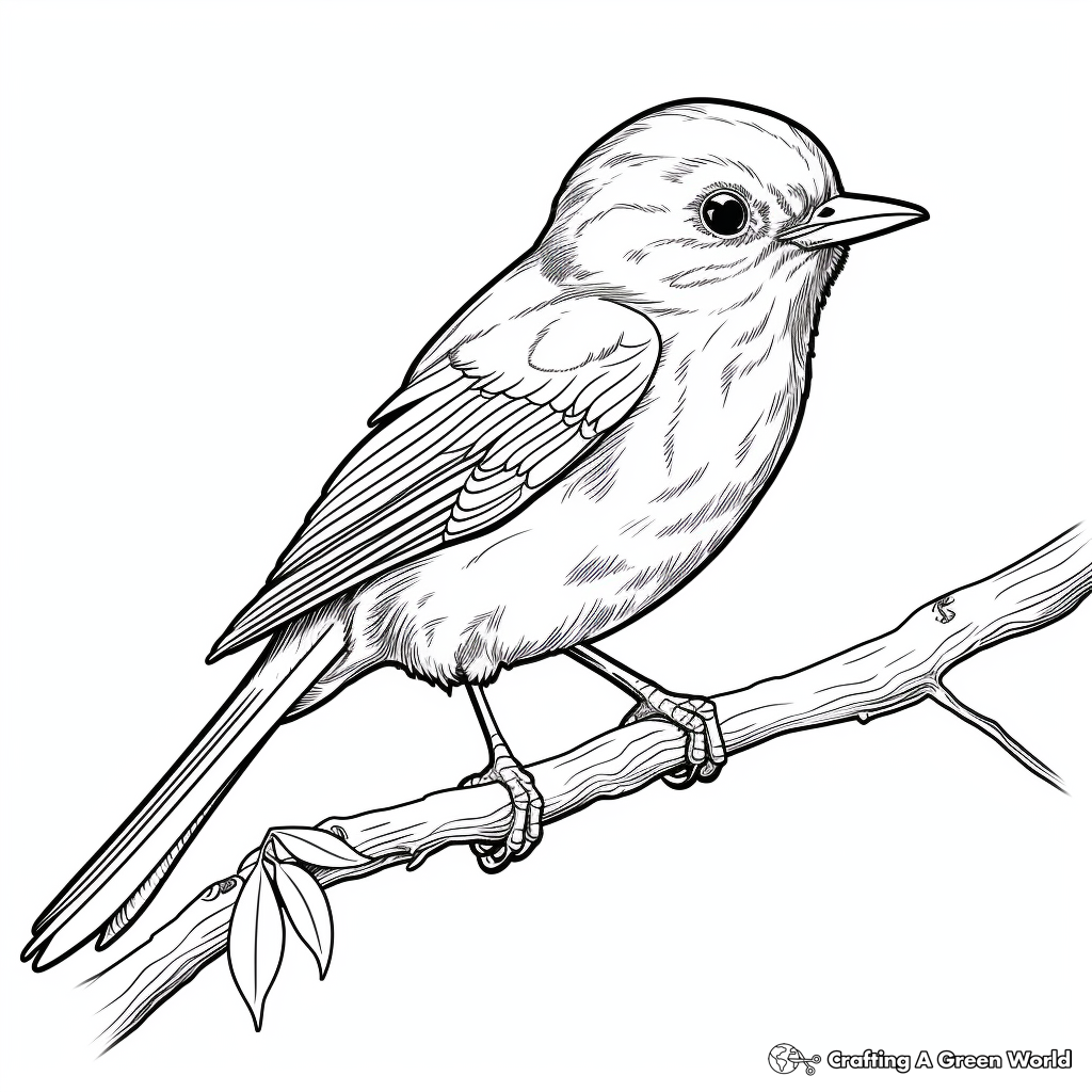 Realistic Robin Coloring Pages 3