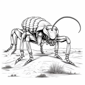 Realistic Scorpion Coloring Sheets 2