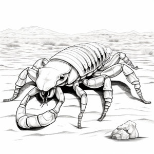 Realistic Scorpion Coloring Sheets 3