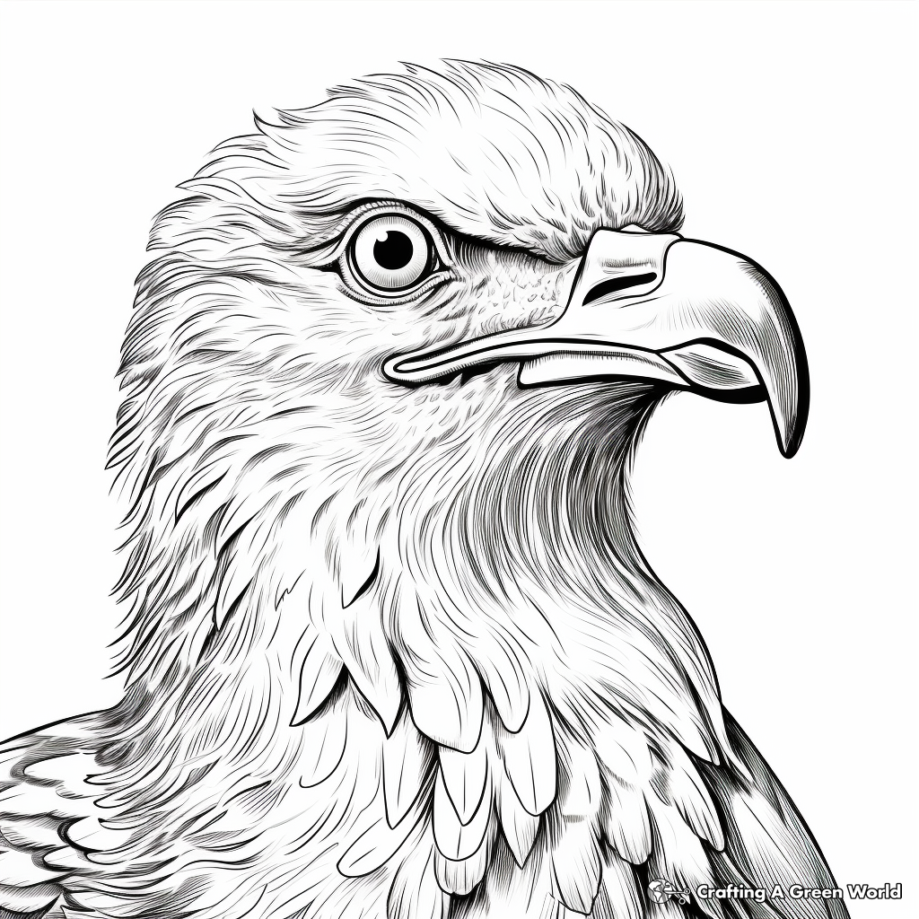 Realistic Seagull Portrait Coloring Pages for Adults 1