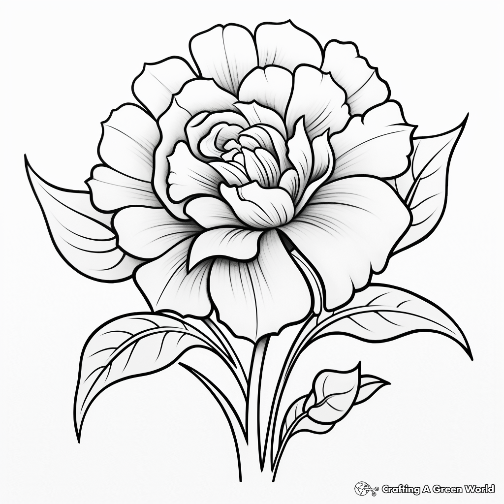 Realistic Sepal Coloring Pages for Artists 2