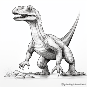 Realistic Suchomimus Coloring Sheets for Natural Look 2