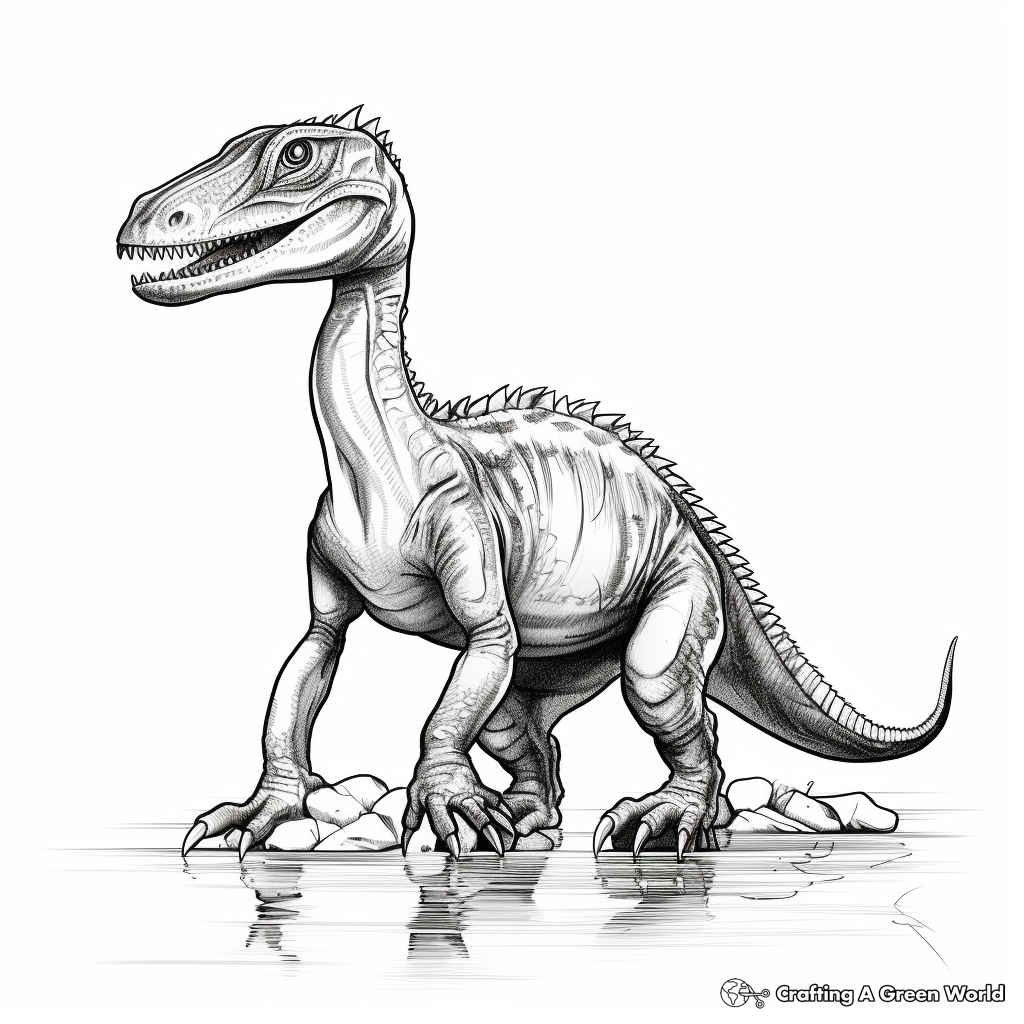 Realistic Suchomimus Coloring Sheets for Natural Look 4
