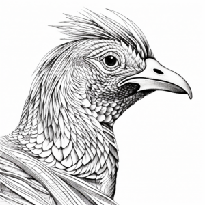 Realistic Swinhoes Pheasant Coloring Pages 3