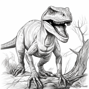Realistic Tarbosaurus Coloring Pages 4