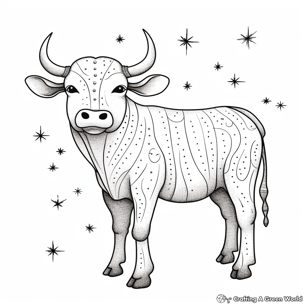 Realistic Taurus Constellation Coloring Pages 4