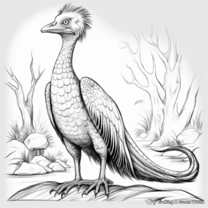 Realistic Troodon Coloring Sheets for Dinosaur Lovers 4