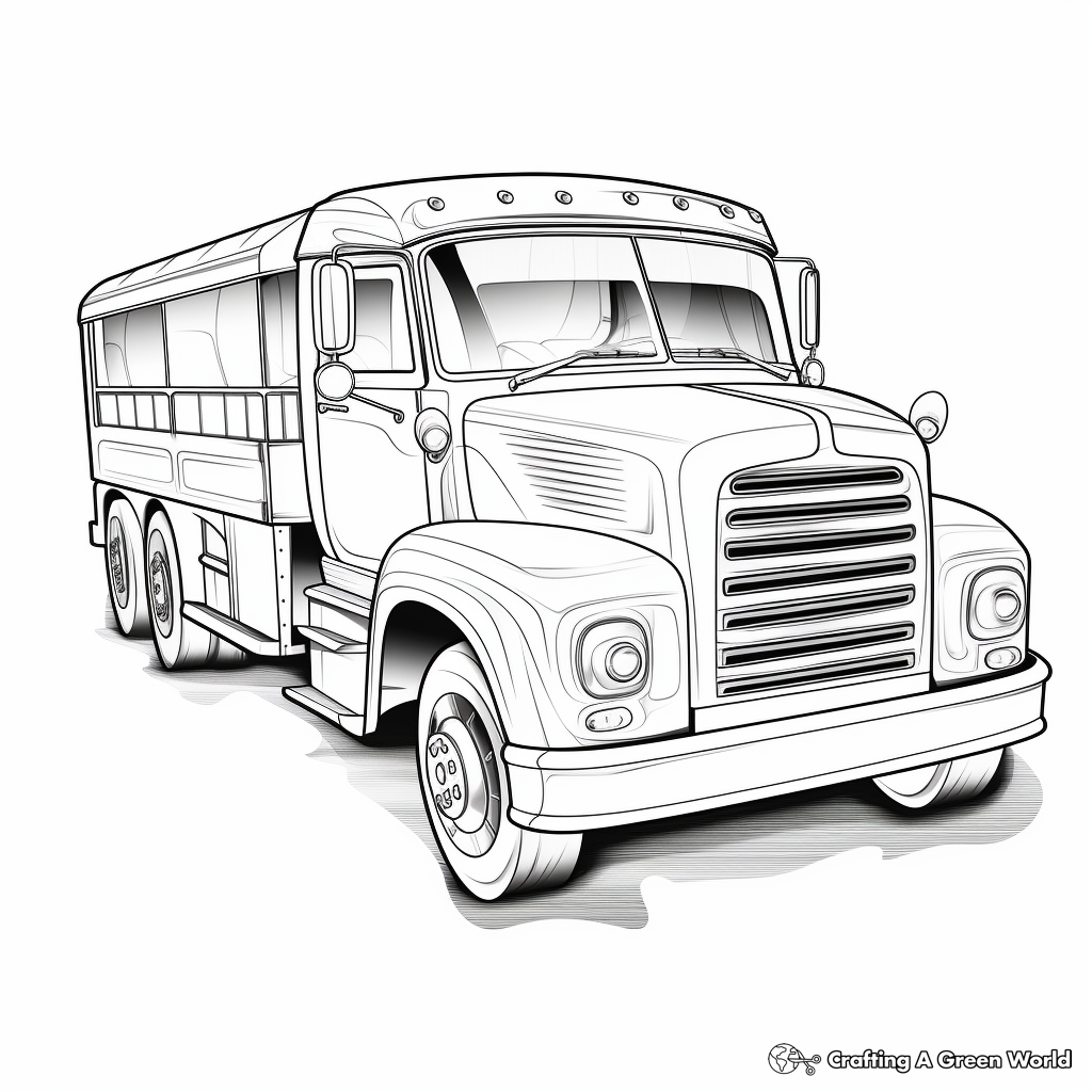 Realistic Truck Coloring Pages 3