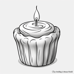 Realistic Votive Candle Coloring Sheets 3