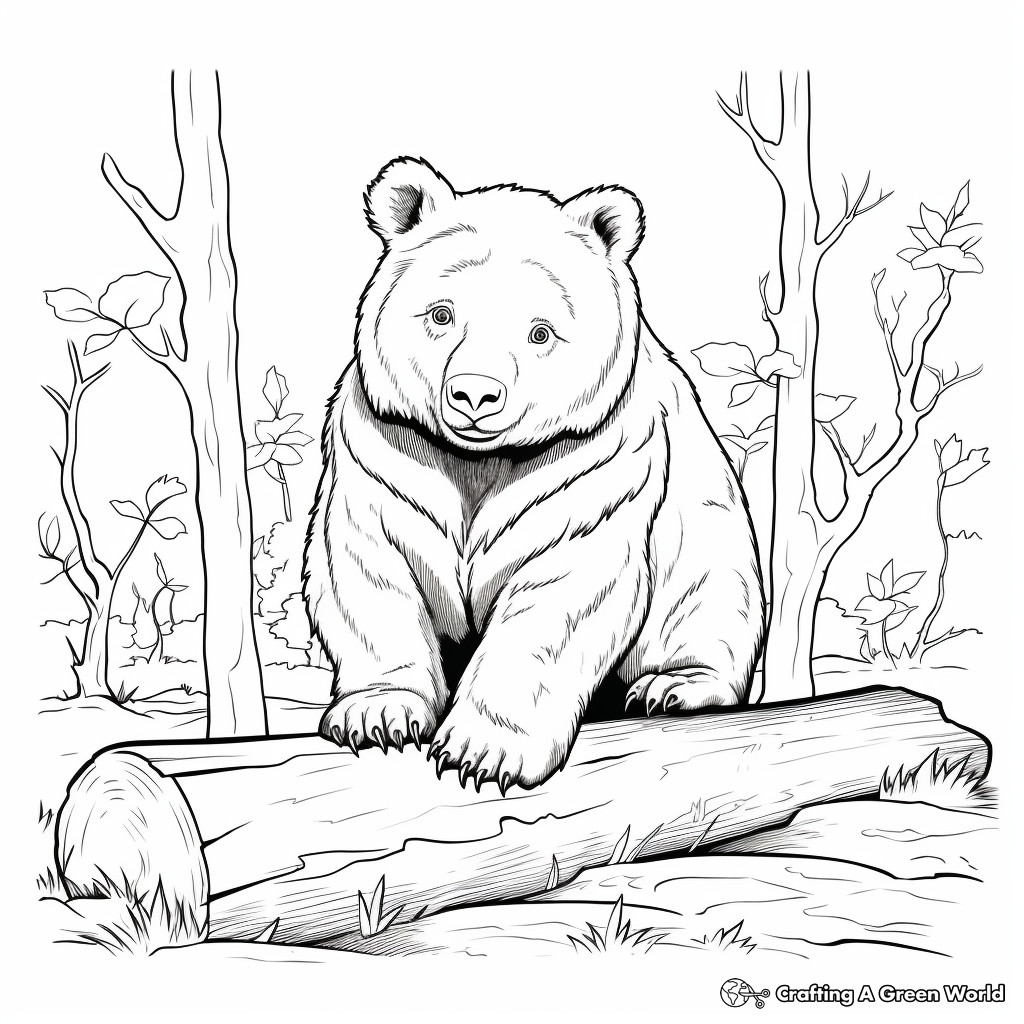 Realistic Wombat Coloring Pages 4