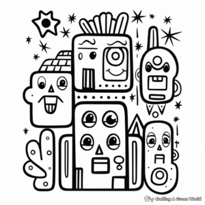 Rectangle Shape Coloring Pages for Little Artists 2