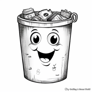 Recycling-Themed Aluminum Can Coloring Pages 2