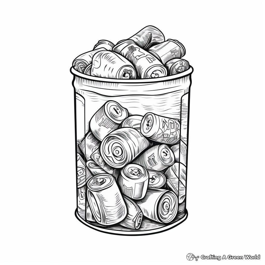 Recycling-Themed Aluminum Can Coloring Pages 3