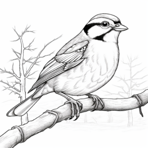 Red-Breasted Nuthatch Nobility Coloring Pages 2