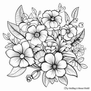 Relaxing Floral Patterns Coloring Pages 3