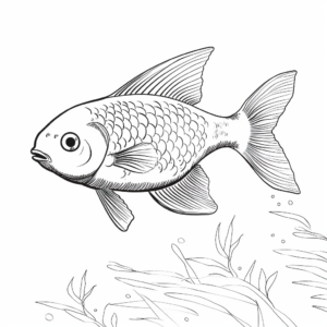 Relaxing Golden Shiner Sunfish Coloring Pages 4