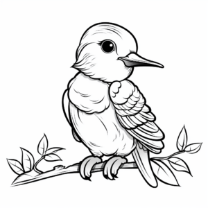 Relaxing Hummingbird Coloring Pages for Stress Relief 1