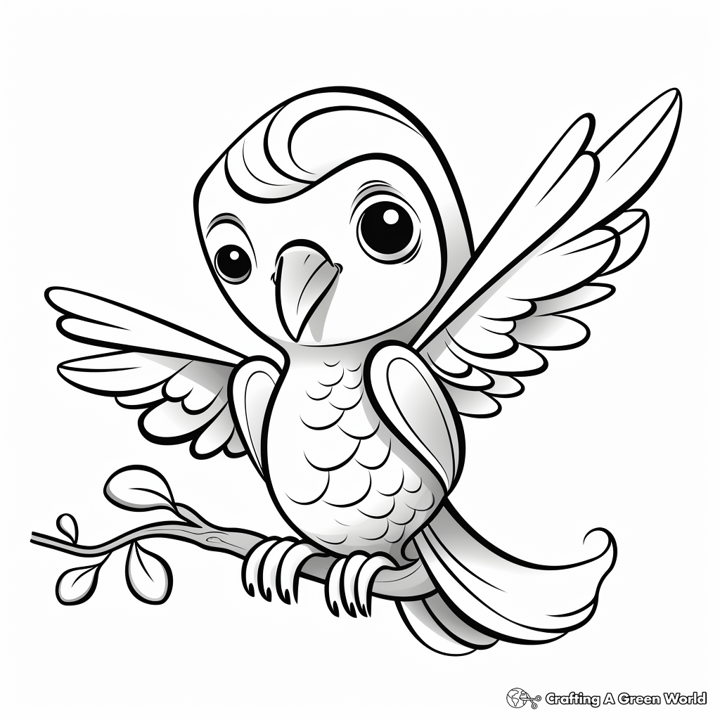 Relaxing Hummingbird Coloring Pages for Stress Relief 3