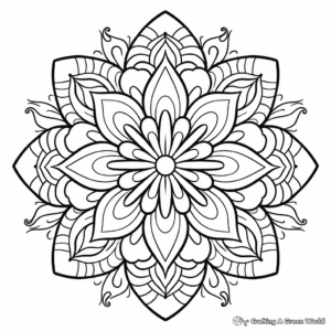 Relaxing Mandala Adult Coloring Pages 1