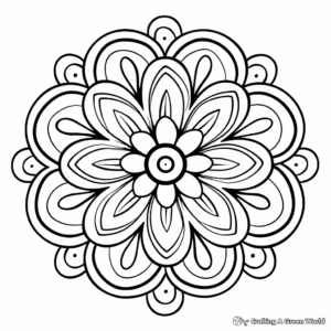 Relaxing Mandala Adult Coloring Pages 2