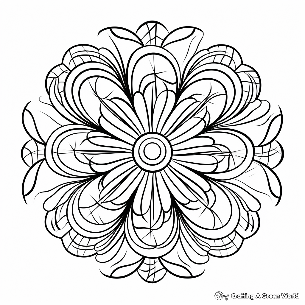 Relaxing Mandala Adult Coloring Pages 3